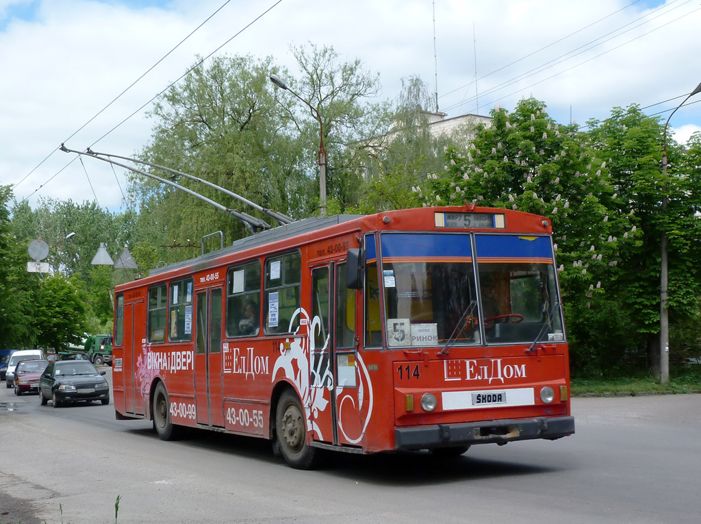 Тернополь, Škoda 14Tr89/6 № 114