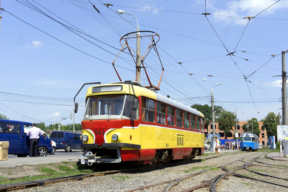 Винница, Tatra T4SU № 143; Винница — Поездка 21 июля 2012 года на СМЕ Be 4/6 Mirage + Be 4/6 Mirage Kühe, Tatra T4SU и ЮМЗ T1