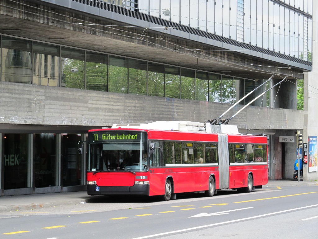 Берн, Hess SwissTrolley 2 (BGT-N1) № 18