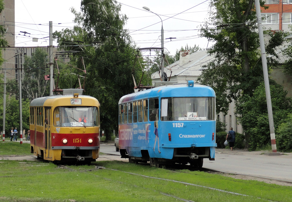 Ульяновск, Tatra T3SU № 1151; Ульяновск, Tatra T3SU № 1157