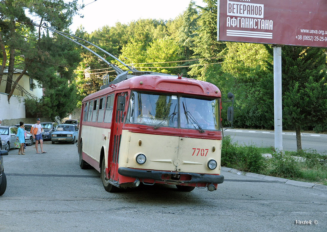 Крымский троллейбус, Škoda 9TrH27 № 7707