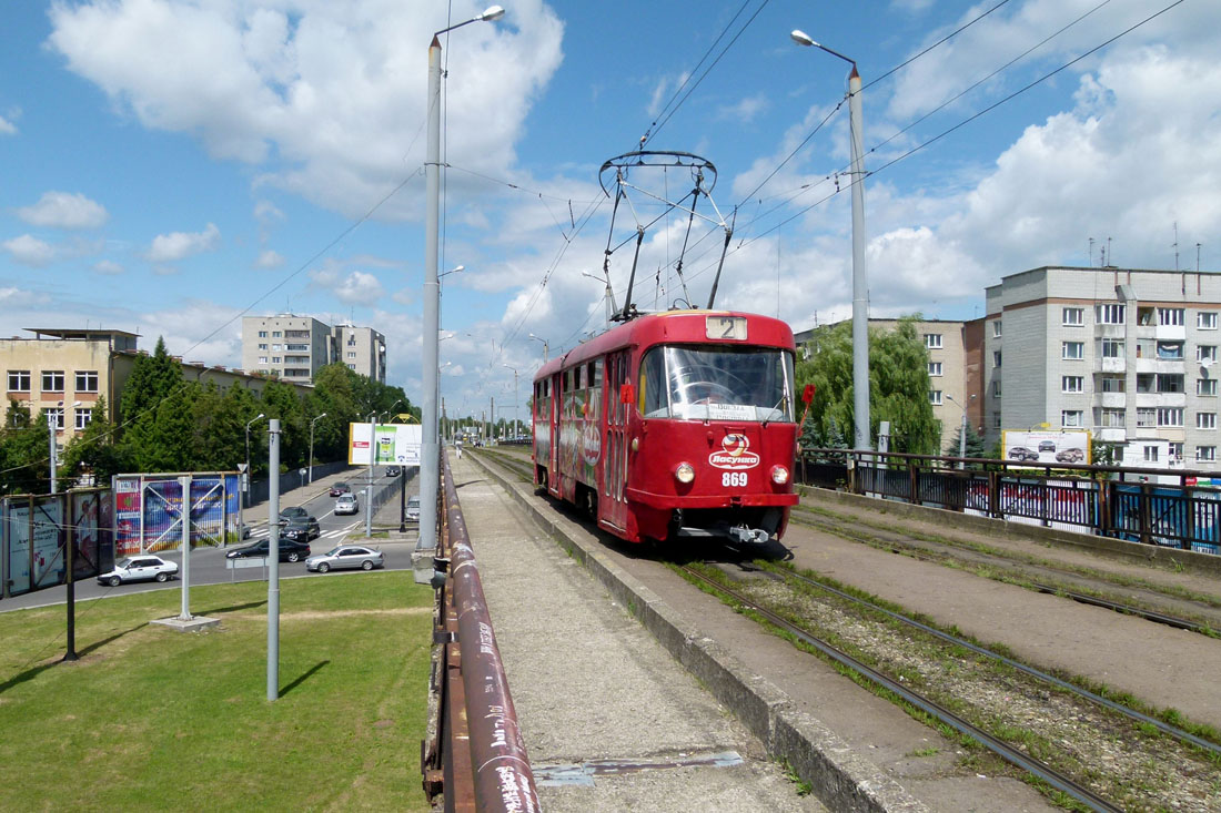 Ļviva, Tatra T4SU № 869; Ļviva — Fantrip 18.07.2012 with Tatra T4SU, train Tatra KT4D-KT4D and Bogdan T60111