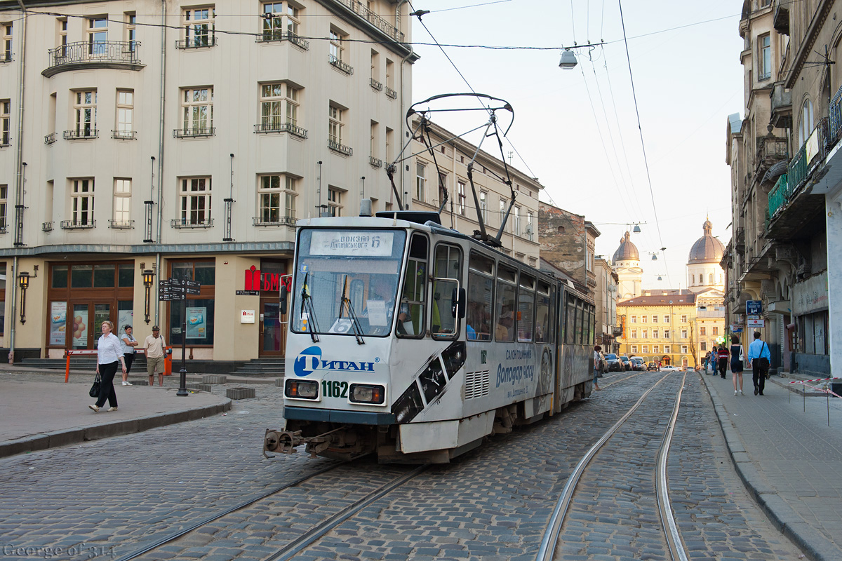 Львов, Tatra KT4D № 1162