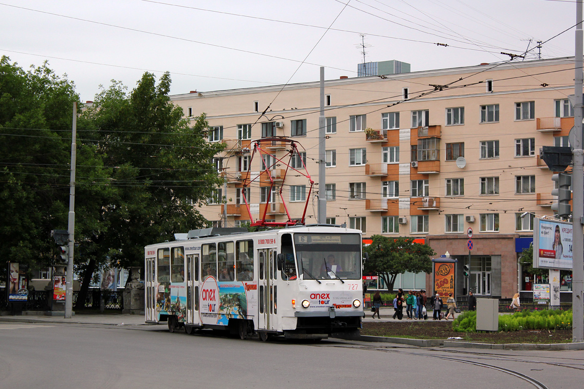 Екатеринбург, Tatra T6B5SU № 727