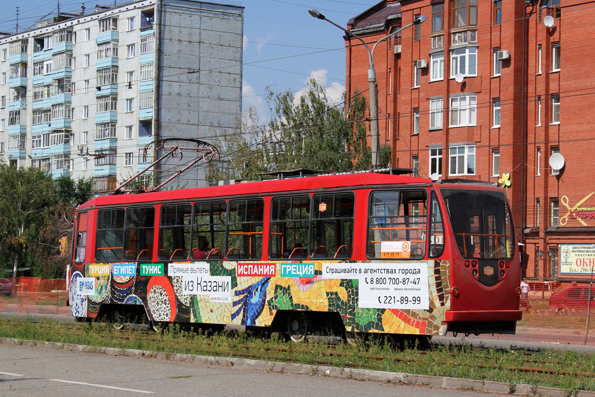 Казань, 71-134АЭ (ЛМ-99АЭ) № 1208