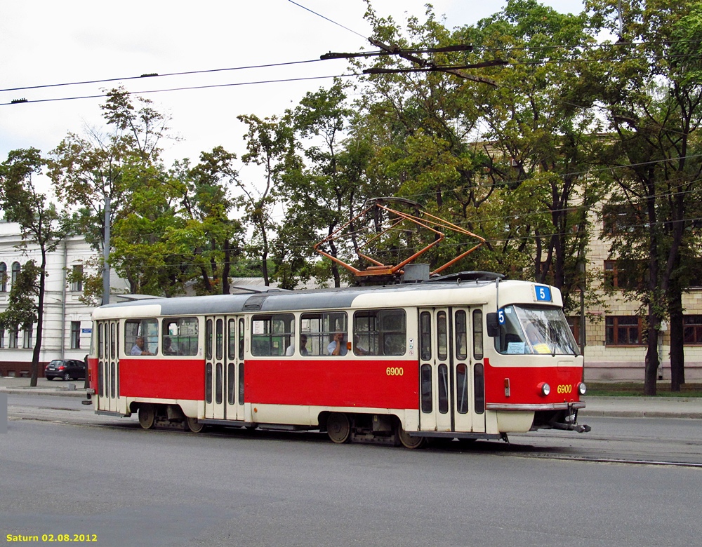 Харьков, Tatra T3 № 6900