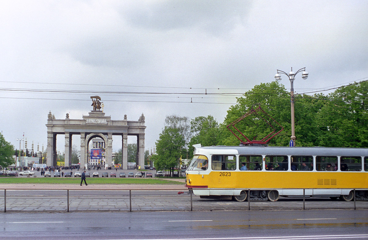 Москва, Tatra T3SU № 2623