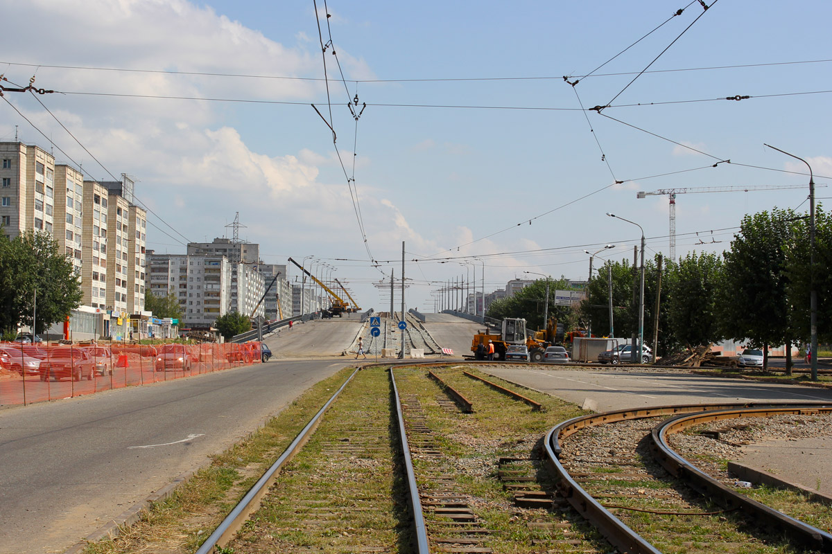 Казань — Реконструкции трамвайных линий