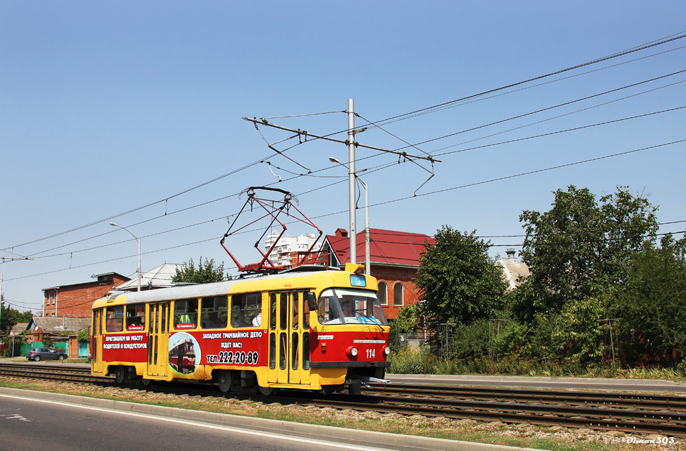 Краснодар, Tatra T3SU № 114