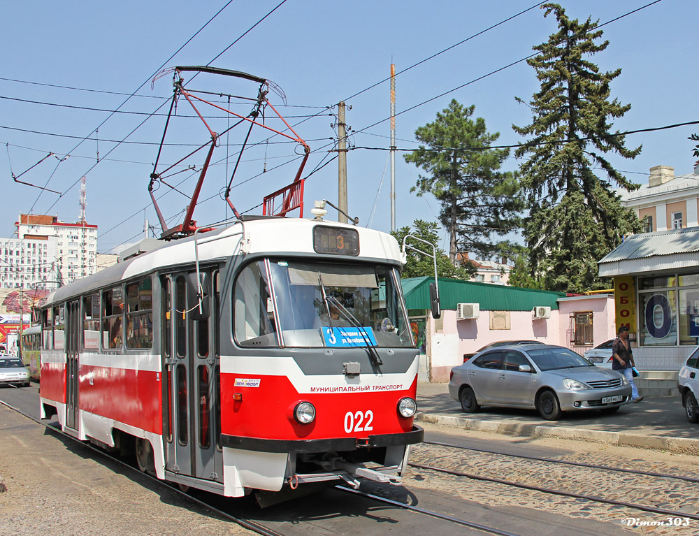 Краснодар, Tatra T3SU КВР ТРЗ № 022