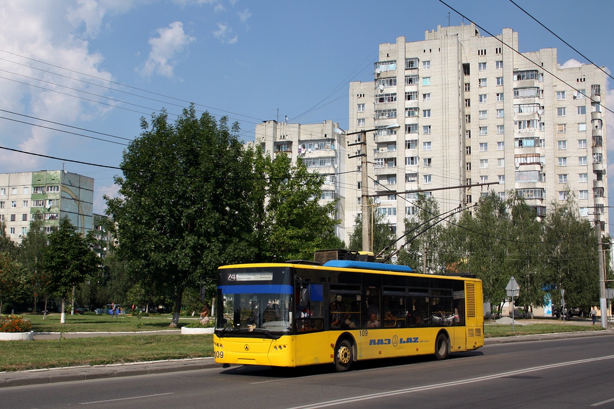 Львов, ЛАЗ E183D1 № 109