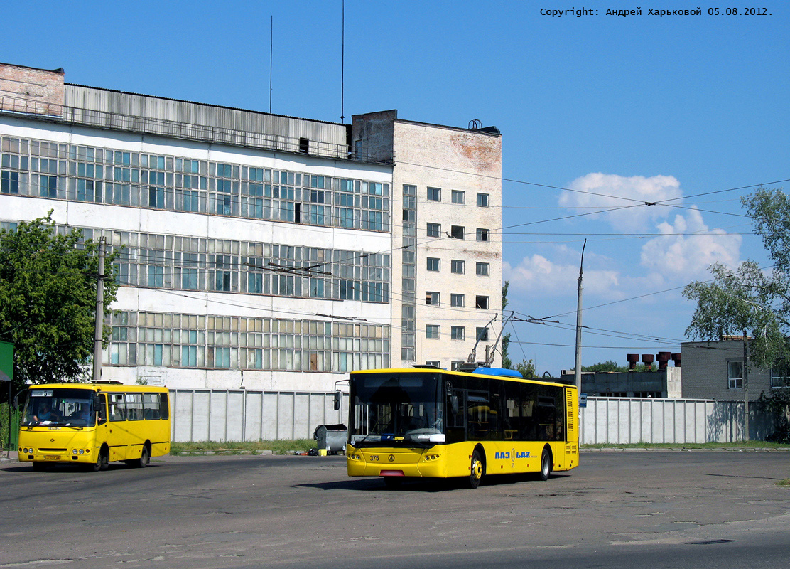 Черкассы, ЛАЗ E183D1 № 375