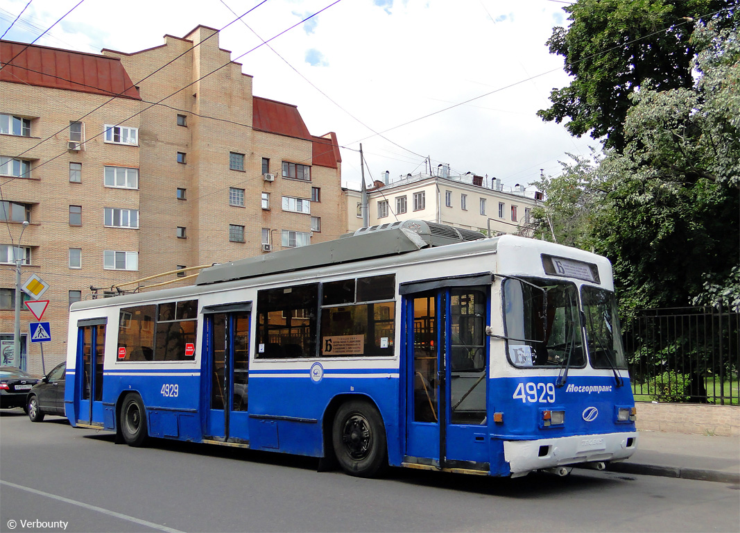 Москва, БТЗ-52761Р № 4929