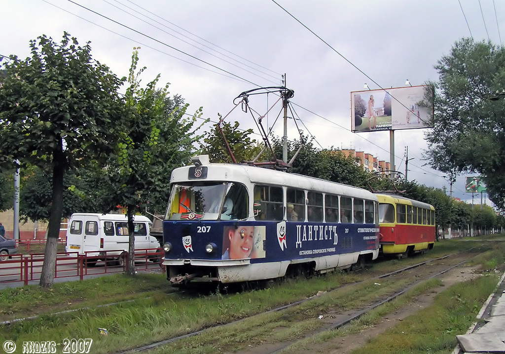 Twer, Tatra T3SU Nr 207; Twer — Streetcar lines: Central district