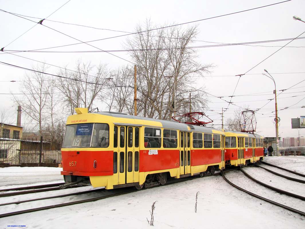 Екатеринбург, Tatra T3SU № 657