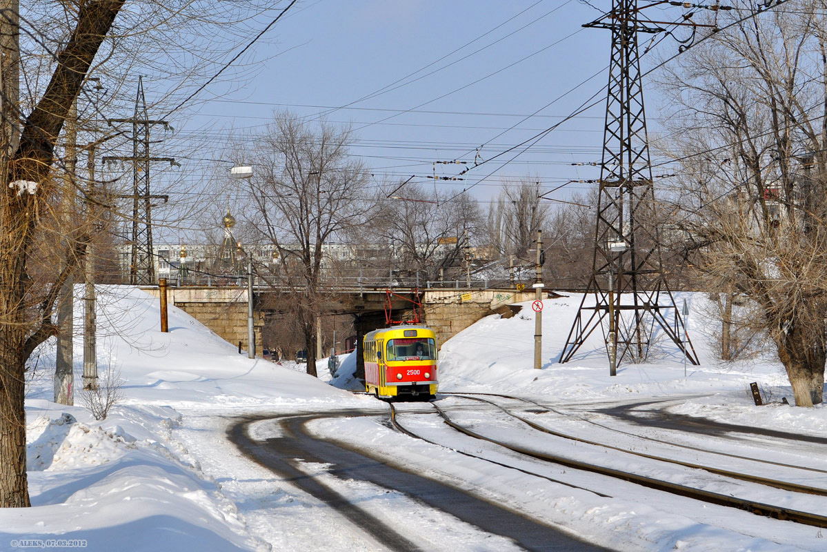 Волгоград, Tatra T3SU (двухдверная) № 2500