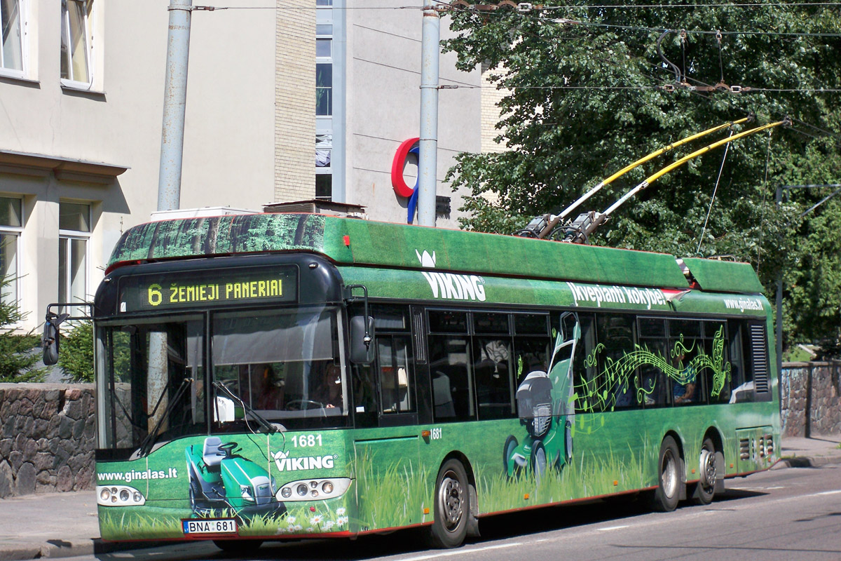 Вильнюс, Solaris Trollino II 15 AC № 1681