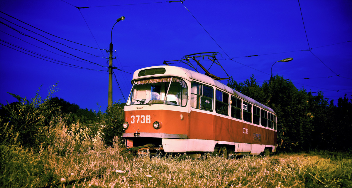 Донецк, Tatra T3SU (двухдверная) № 3738