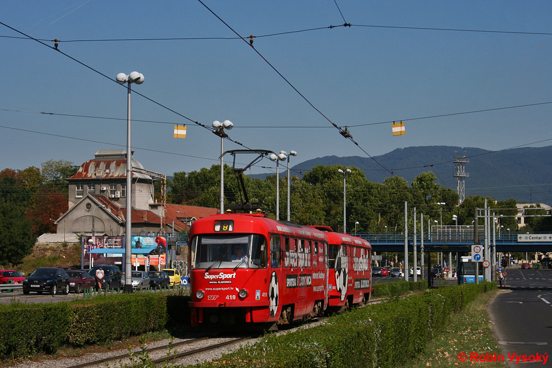 Záhreb, Tatra T4YU č. 419