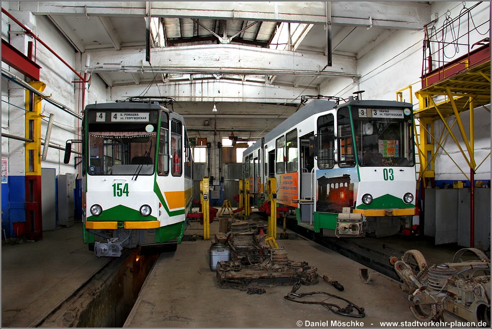 Pyatigorsk, Tatra KT4SU Nr. 154; Pyatigorsk, Tatra KT4D Nr. 03