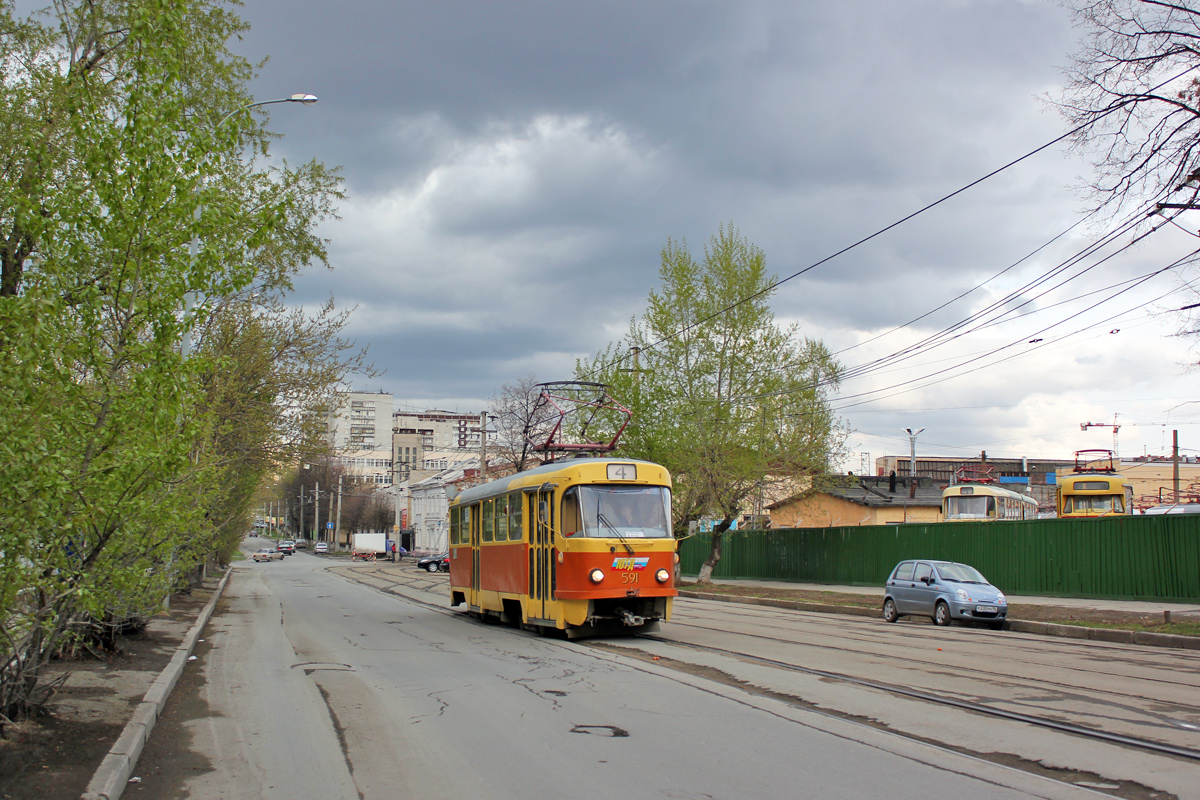 Екатеринбург, Tatra T3SU № 591