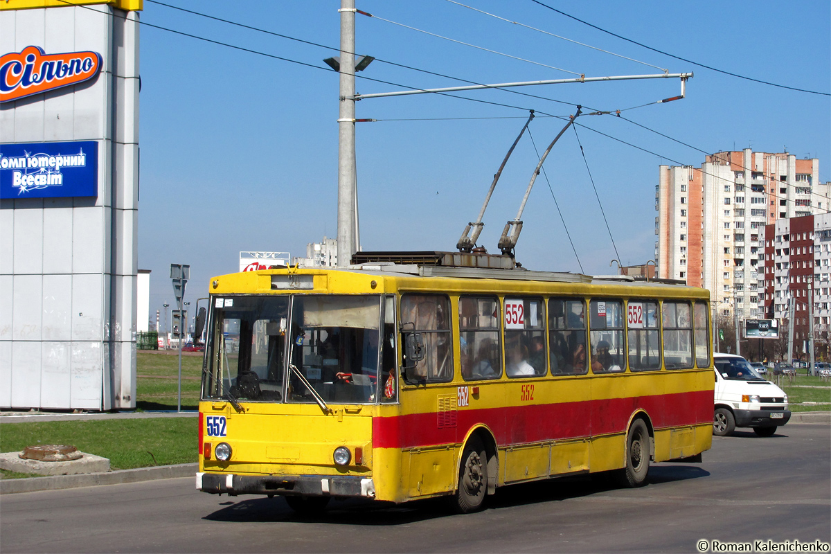 Львов, Škoda 14Tr89/6 № 552