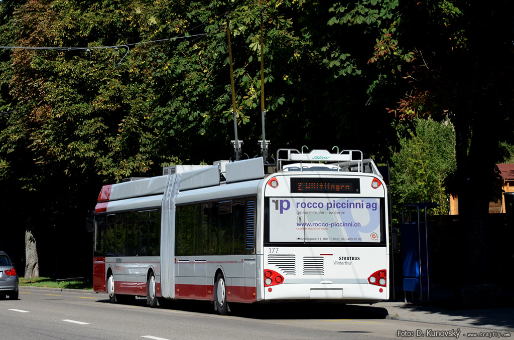 Winterthur, Solaris Trollino II 18 AC Nr. 177