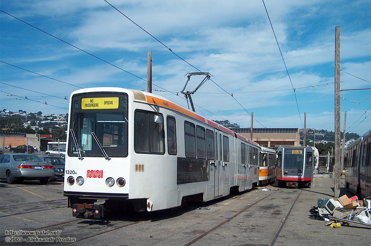 Сан-Франциско, область залива, Boeing-Vertol № 1320; Сан-Франциско, область залива, Breda LRV SFS № 1435