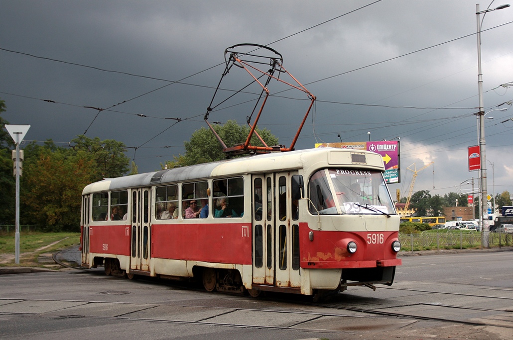 Киев, Tatra T3P № 5916