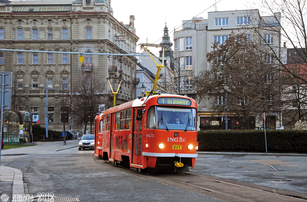 Пльзень, Tatra T3R.P № 217
