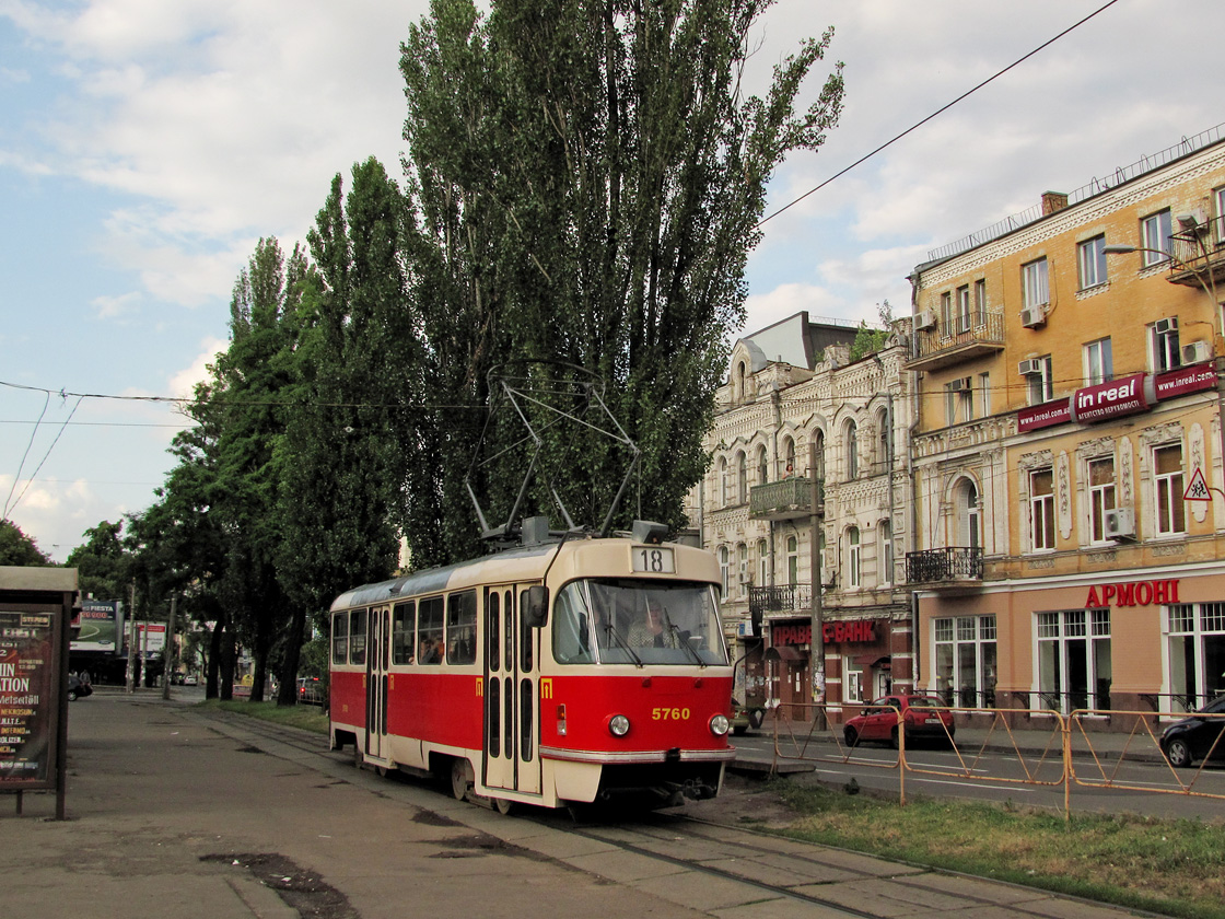 Киев, Tatra T3 № 5760