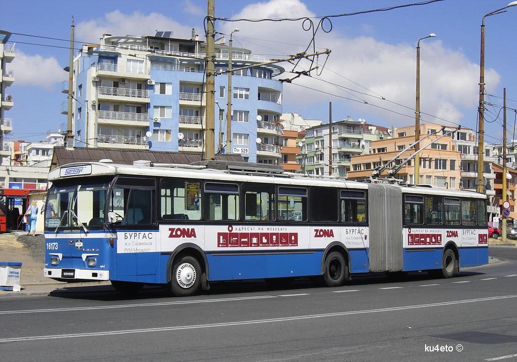 Burgas, Volvo/Hess/Siemens B58 — 16173; Burgas — Троллейбусы Volvo B58 / Hess