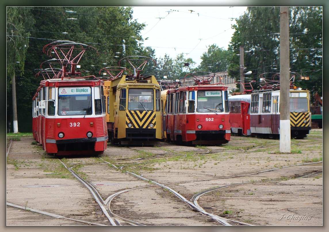 Витебск, 71-605А № 392; Витебск, ТК-28А № РТ-2; Витебск, 71-605А № 502