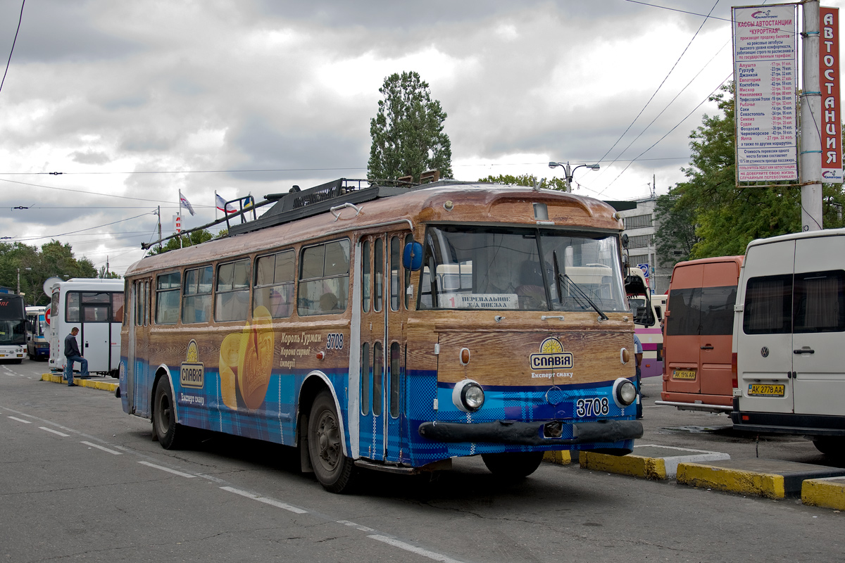 Крымский троллейбус, Škoda 9TrH27 № 3708