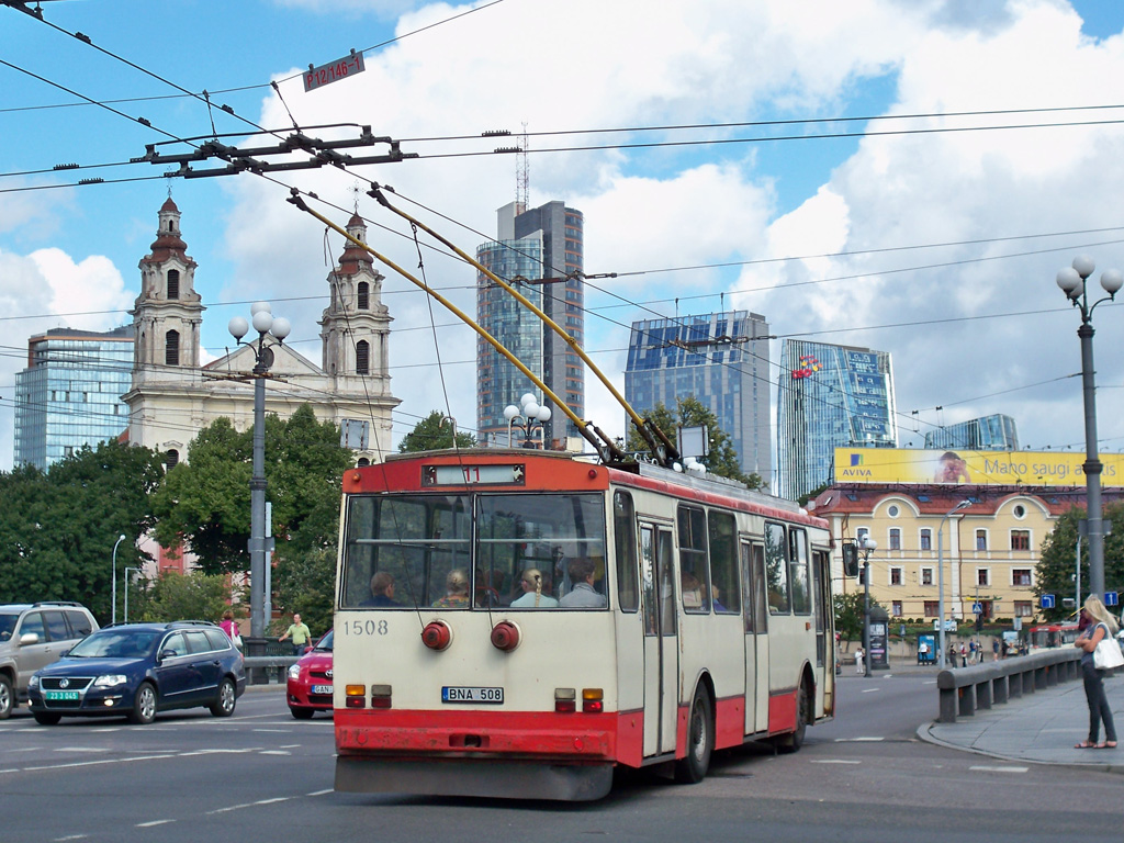 Вильнюс, Škoda 14Tr02/6 № 1508