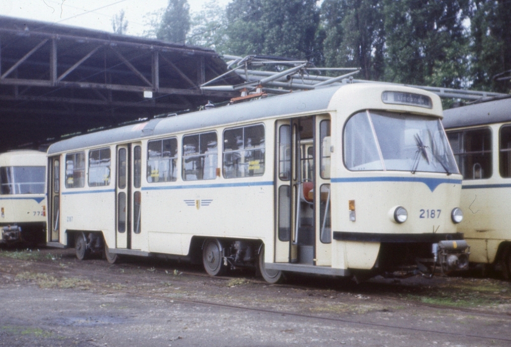 Лейпциг, Tatra T4D № 2187; Лейпциг — Старые фотографии