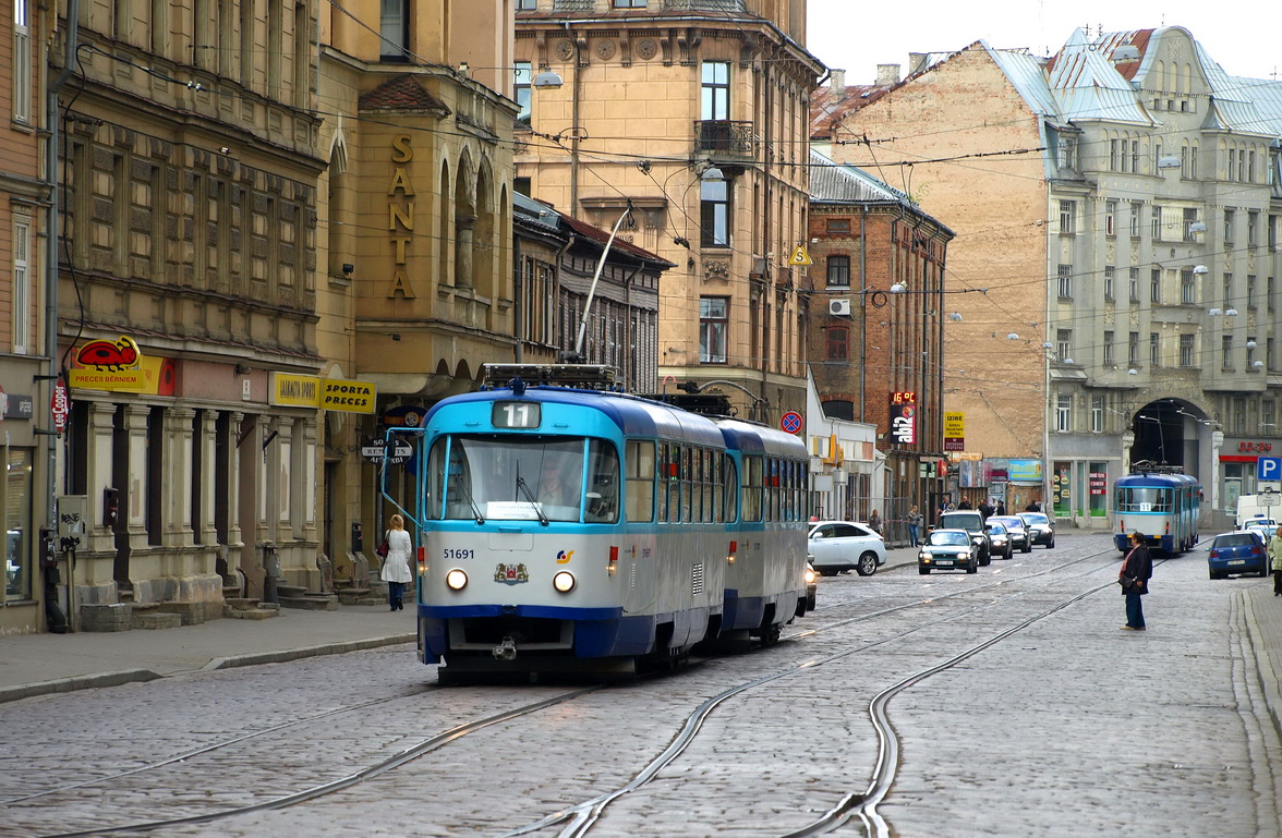 Riga, Tatra T3A — 51691