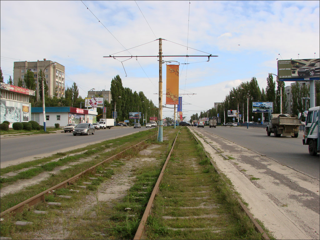 Voronezh — The remnants of Voronezh tramway