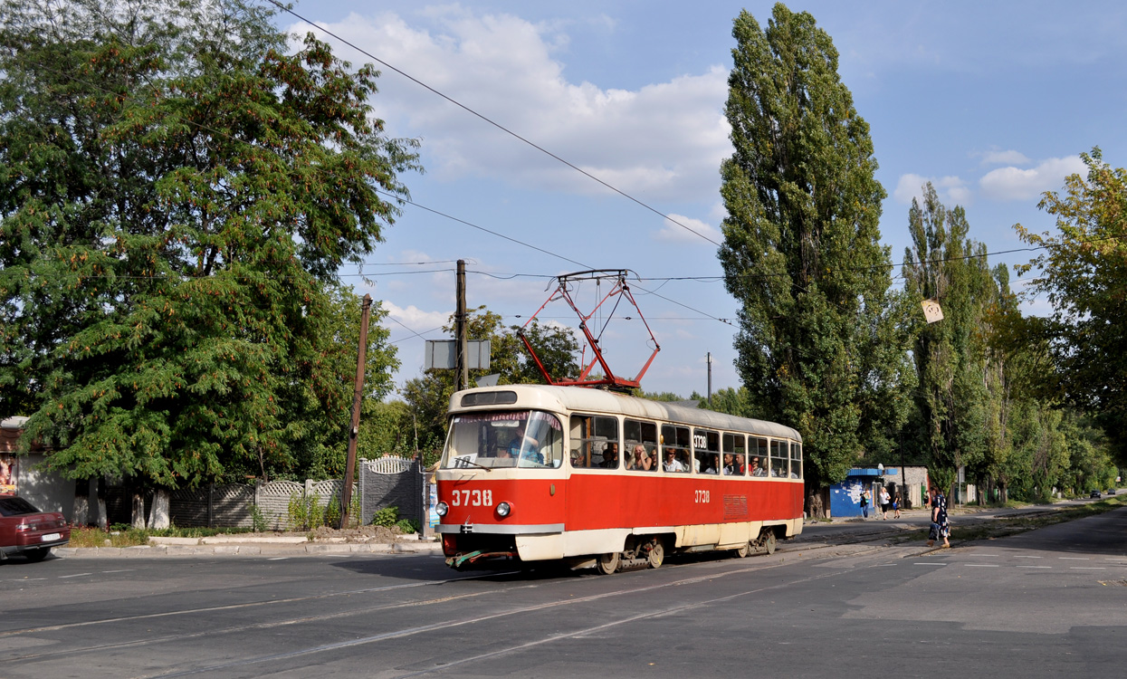 Донецк, Tatra T3SU (двухдверная) № 3738