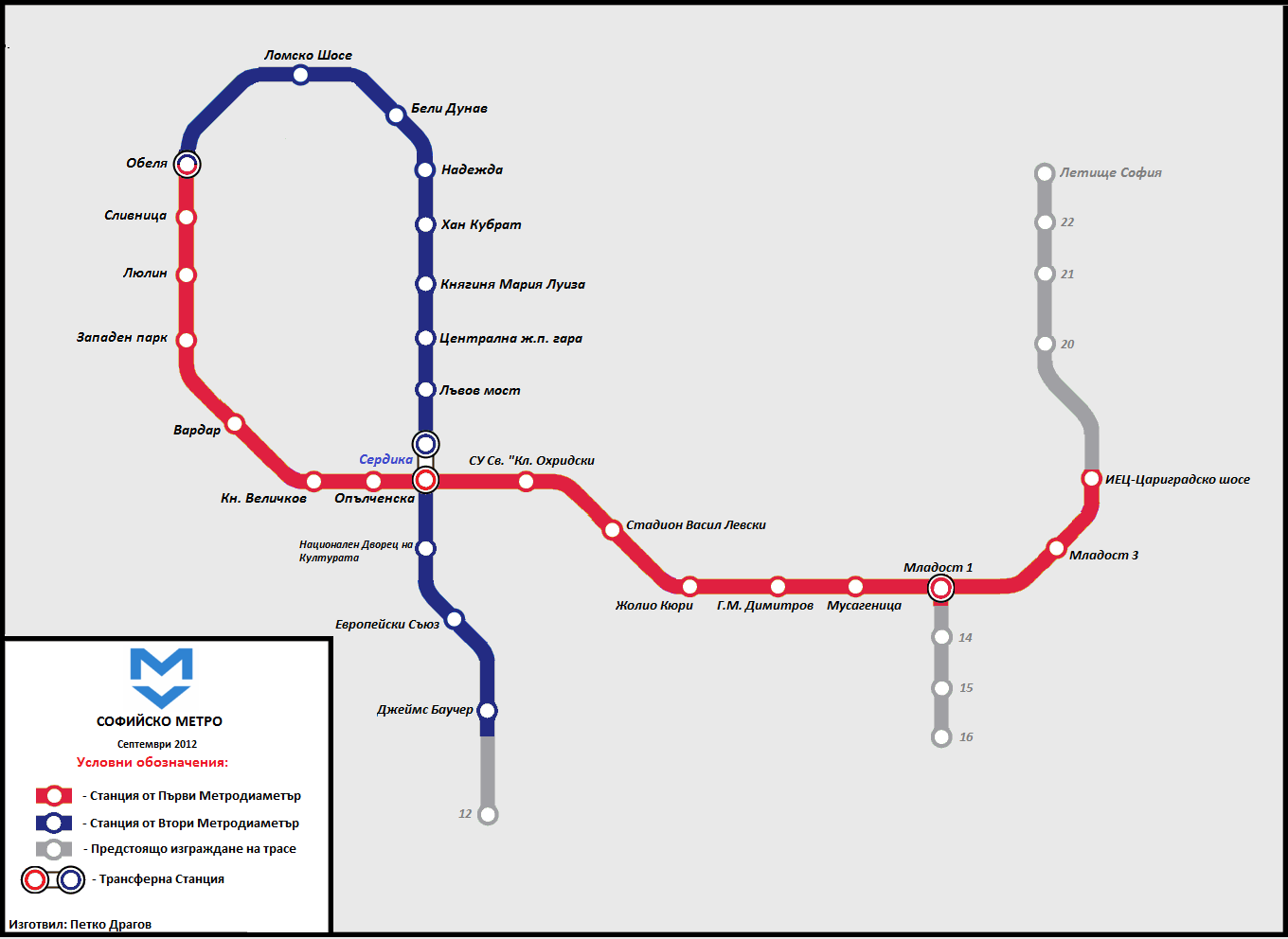 Sofia — General schemes — Metropolitan