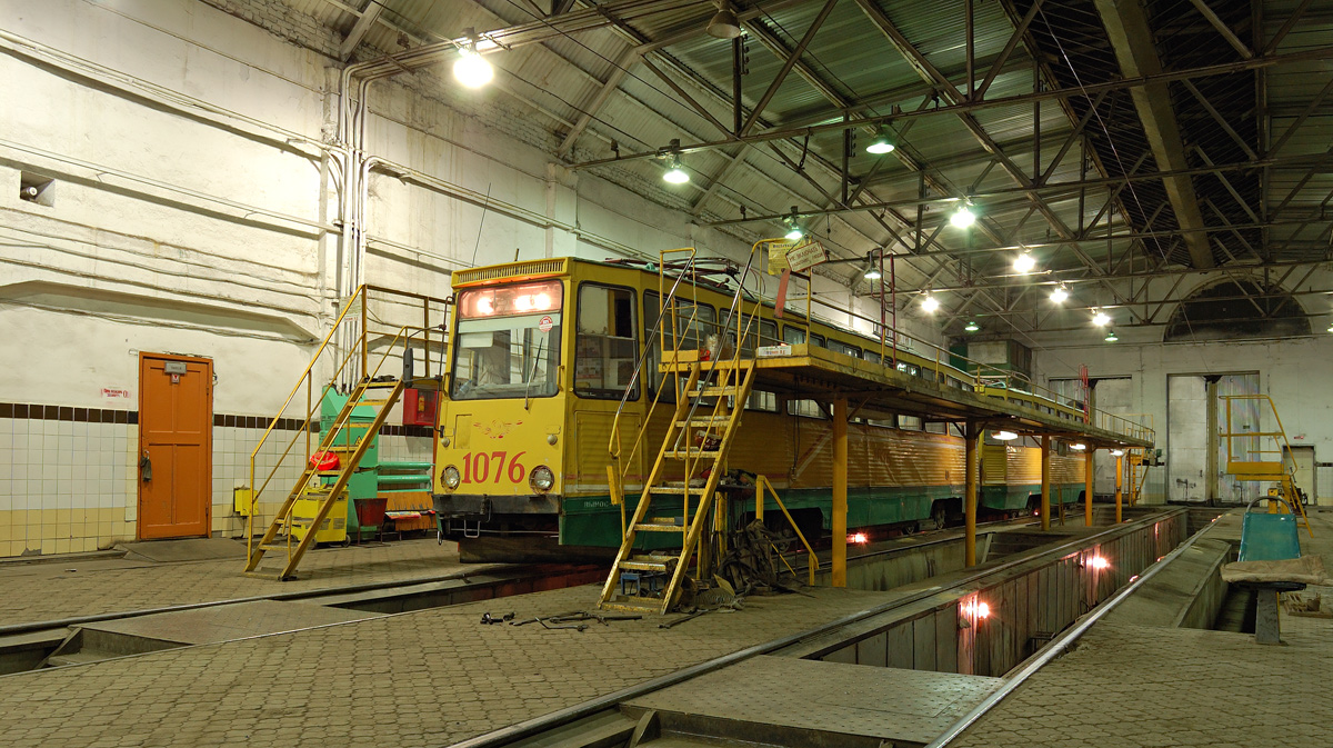 Магнитогорск, 71-605 (КТМ-5М3) № 1076; Магнитогорск — Трамвайное депо № 1 и ВРЗ