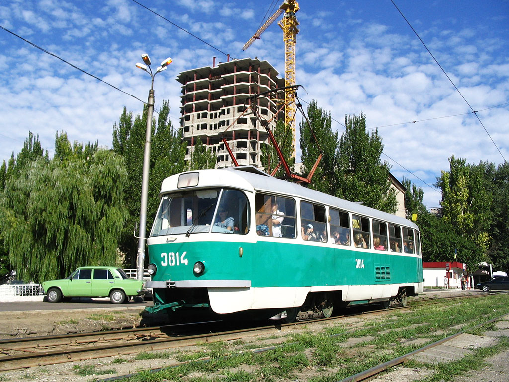 Донецк, Tatra T3SU (двухдверная) № 3814