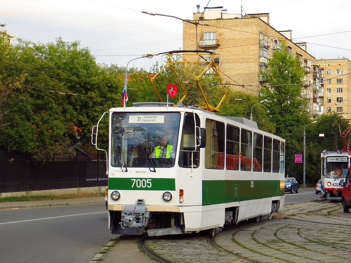 Москва, Tatra T7B5 № 7005