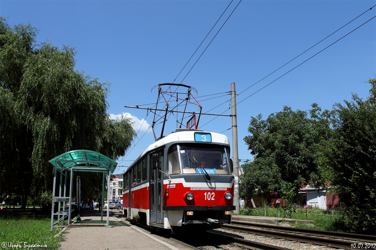 Краснодар, Tatra T3SU № 102
