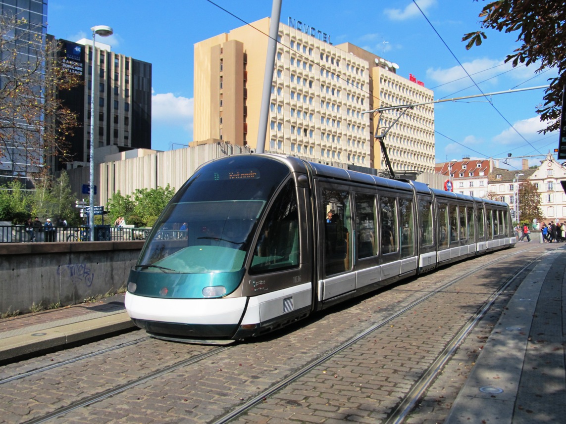 Страсбург, Bombardier Eurotram (Flexity Outlook) № 1036