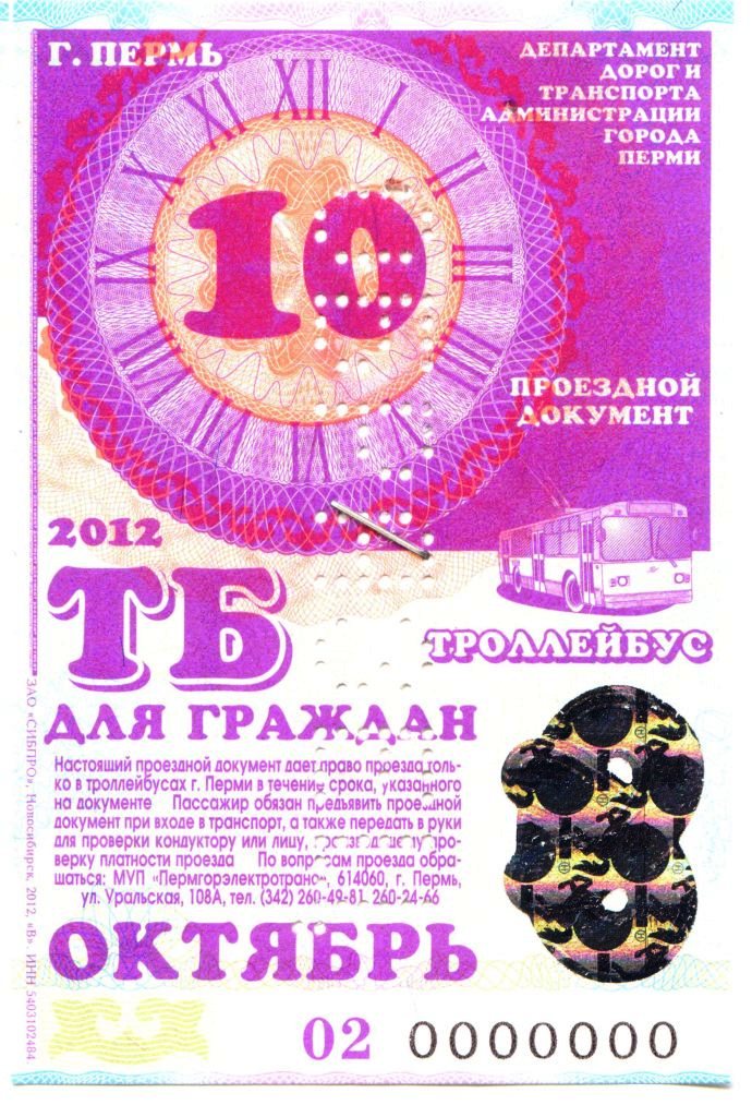 Perm — Ticket