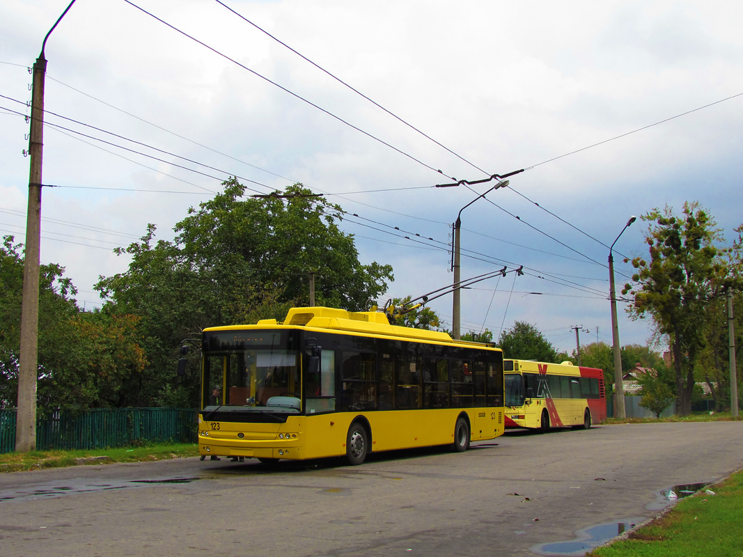 Полтава, Богдан Т70110 № 123; Полтава — Покатушки на троллейбусе Богдан Т701.10 № 123 к 50-летию Полтавского троллейбуса