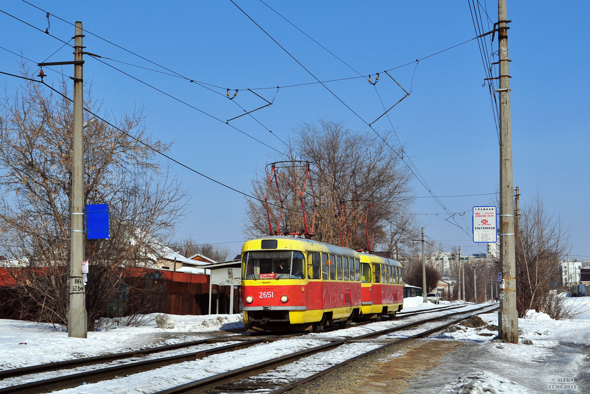 Волгоград, Tatra T3SU (двухдверная) № 2651; Волгоград, Tatra T3SU (двухдверная) № 2637