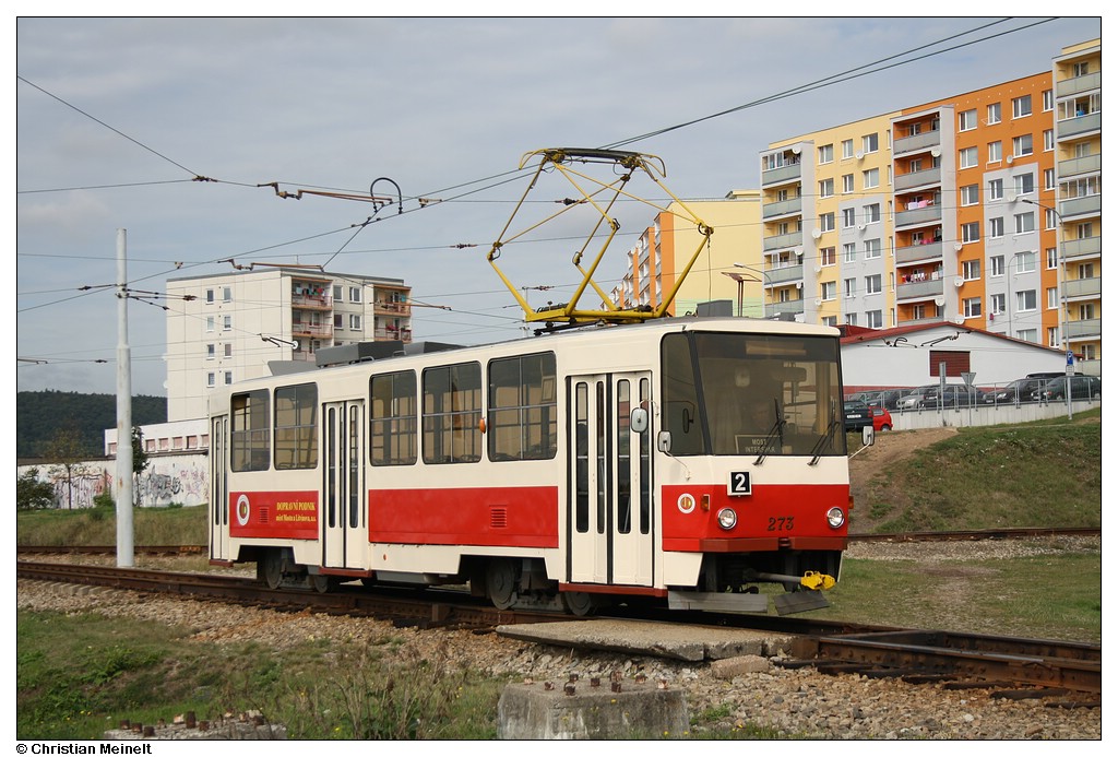 Мост ― Литвинов, Tatra T5B6 № 273