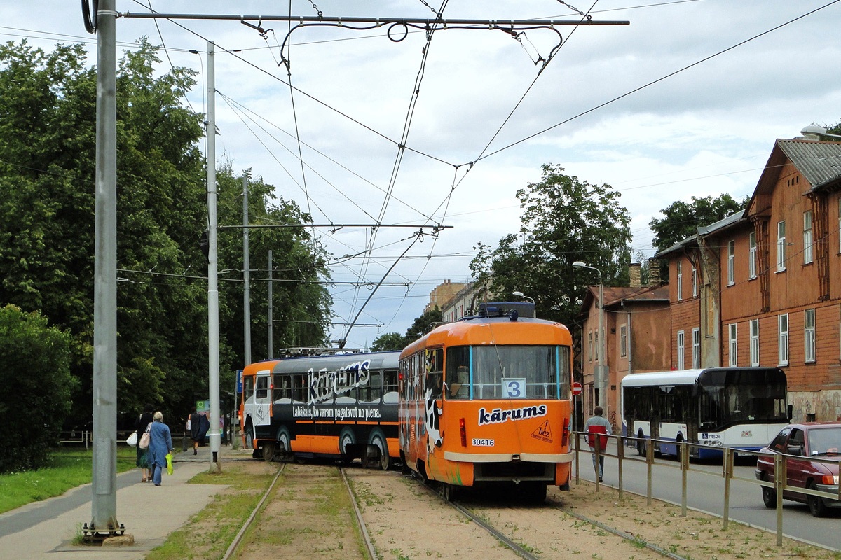 Riga, Tatra T3A č. 30416